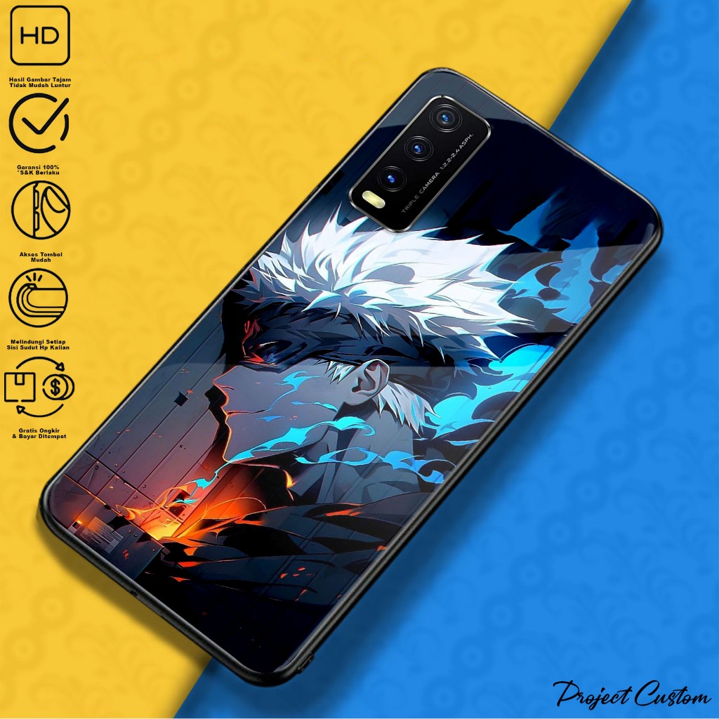 Case Vivo Y20 Y12S Y20S Y20SG - Casing Hp Vivo Y12S Y20 Y20S Y20SG ( Gojo Satoru ) Softcase Hp VIVO 