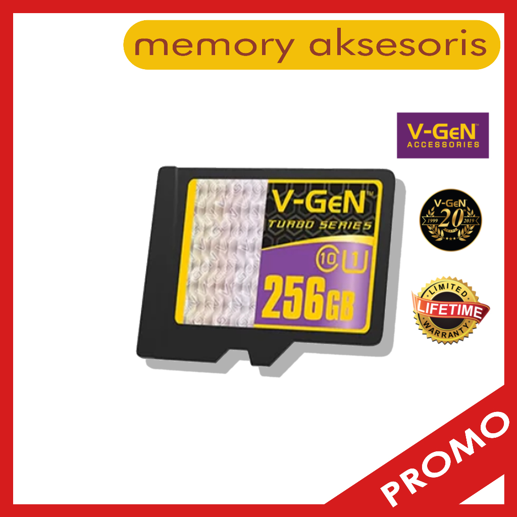 Micro SD 256GB, 512GB V-GeN Turbo Class 10 Memory Card Vgen