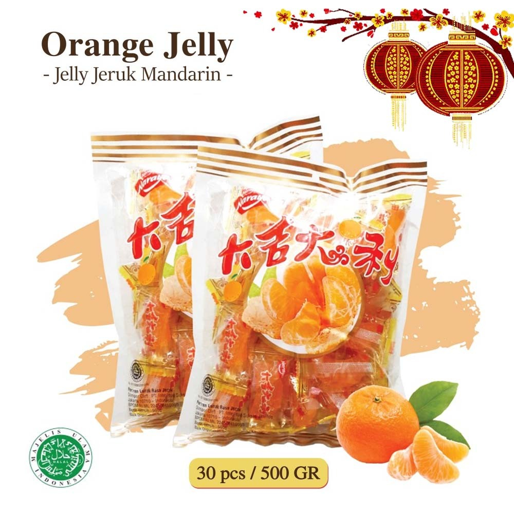 

Mandarin Orange Jelly Manisan Jelly Jeruk Permen Imlek Parcel IMLEK Chinese New Years Chen 504 gram