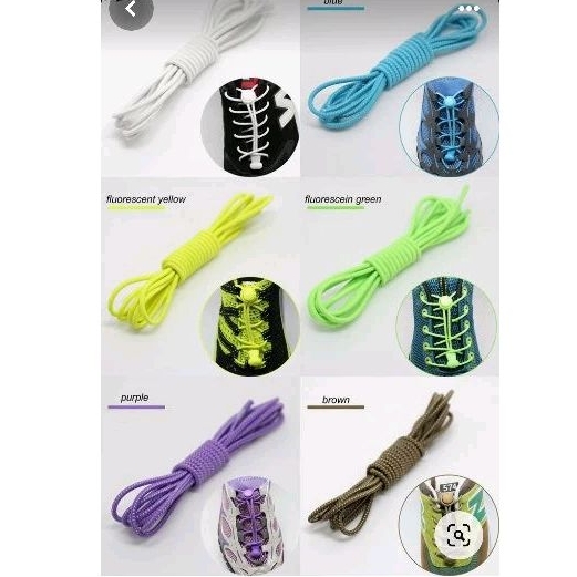 tali sepatu serut elastis pipih