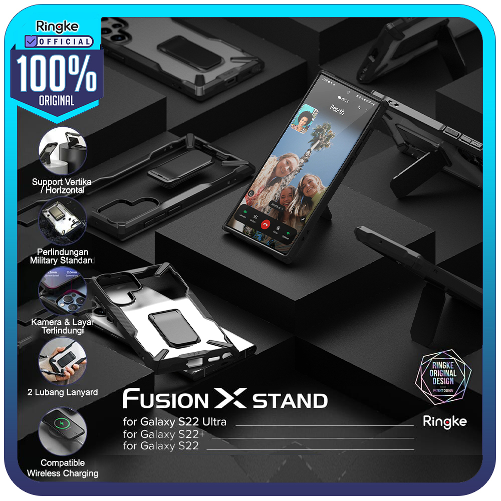 Ringke Galaxy S22 Ultra S22 Plus S22 Fusion X Stand Anti Crack Slim