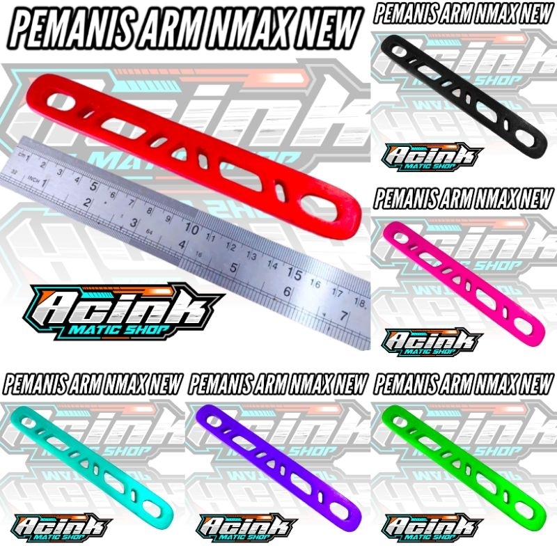 Breket Knalpot Breket Arm Honda NMAX NEW Motif Coak Earls Bahan Almunium Tebal Pemanis Arm NMAX NEW