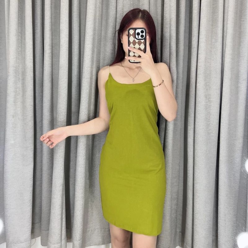 Baju Dress Wanita Korea Tank Top Bodycon