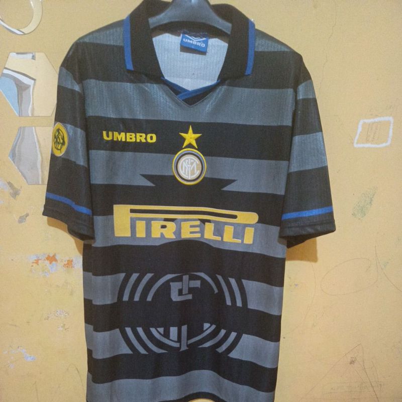 jersey inter milan away 1997 final uefa cup Ronaldo