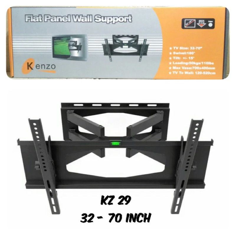 Kenzo Bracket TV LED LCD 32" - 70 inch Kenzo KZ29 Breket tv 70 inch Brecket Swivel Swing Bracket Ken