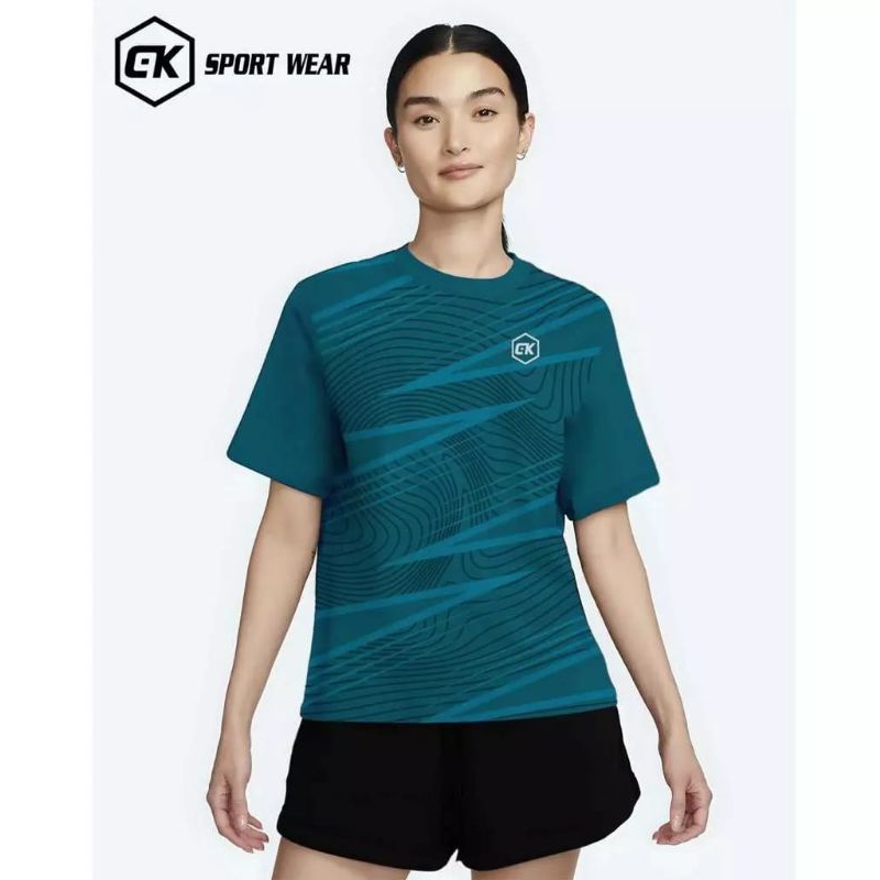 JERSEY PRINTING WANITA VOLLY BADMINTON RUNNING TERBARU COD BISA