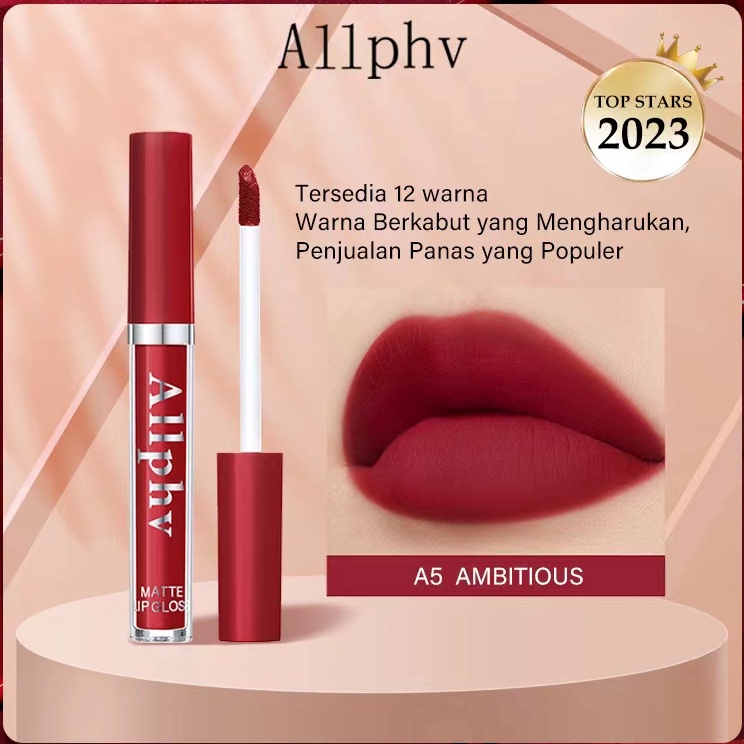 Hadir Hebat  ALLPHV Lipstik paket 6 warna Makeup Set Matte Liquid Lipstick 6pcs Lip gloss Lipstik Ma
