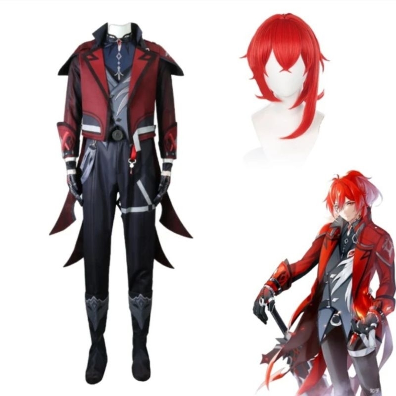 [READY STOCK] Costume Genshin Impact Diluc Skin