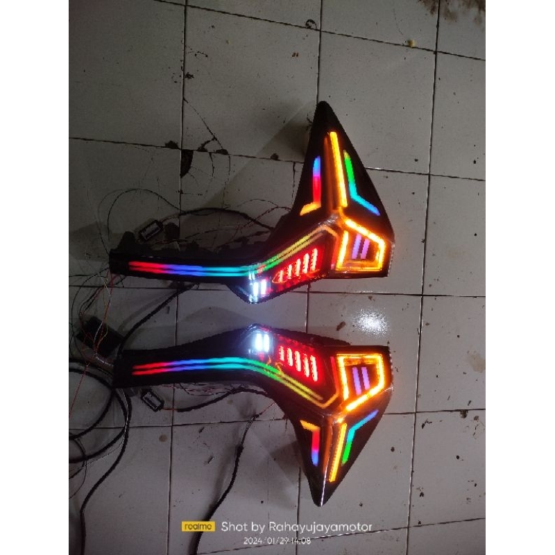 lampu belakang stoplamp Pajero full custom 2016-2020
