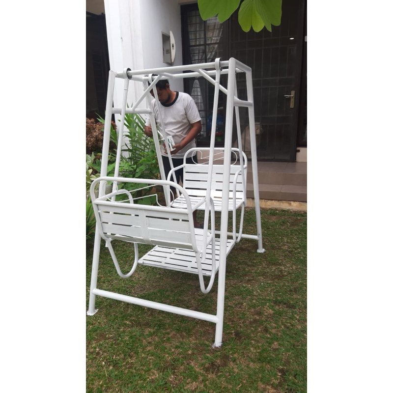 ayunan bangku 60cm ayunan besi ayunan taman anak include ongkir surabaya