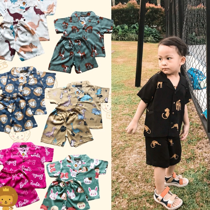 Produk Terlaris  SET RAYON PREMIUM ANAK UNISEX  SETELAN MURAH PEREMPUAN DAN LAKI LAKI