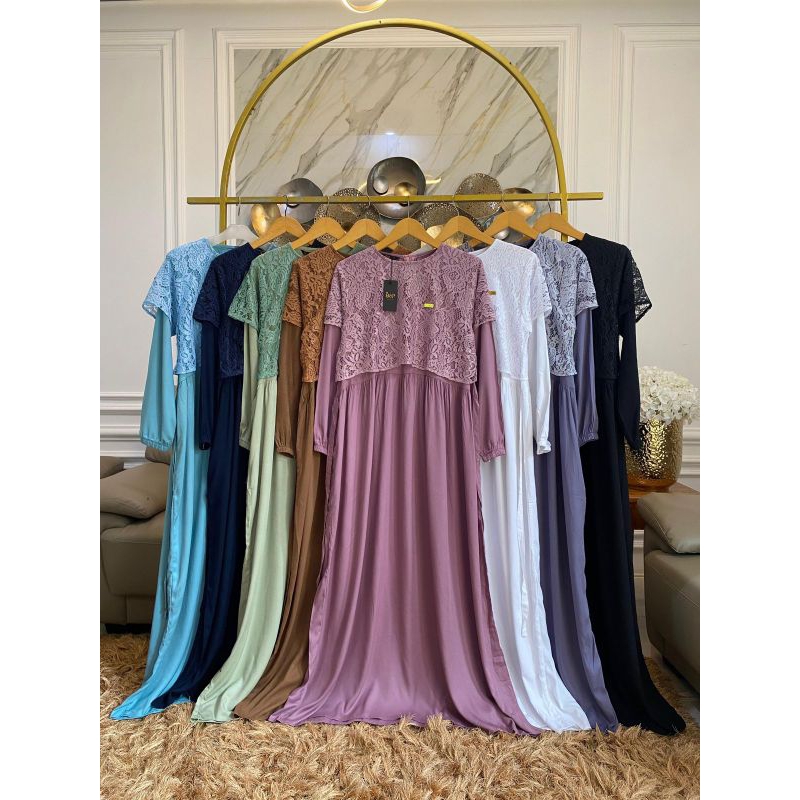 Gamis Dnp katun bruklat