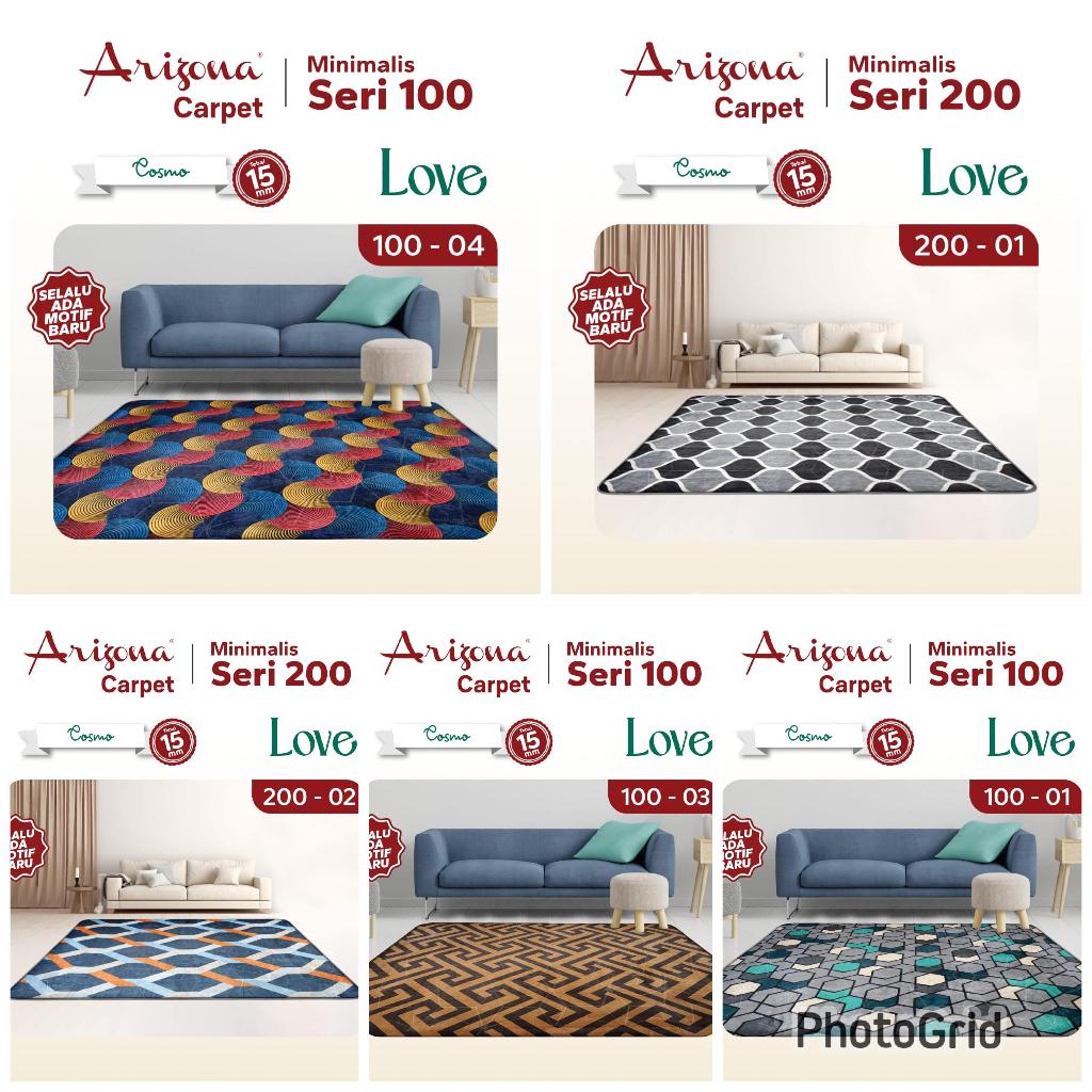 KARPET BUSA MALAYSIA ARIZONA MINIMALIS 190X220 CM