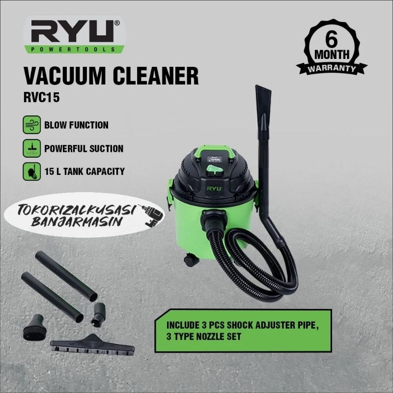 Vacum cleaner RYU RVC15L / alat vacum cleaner ryu / penyedot debu ryu 15 liter
