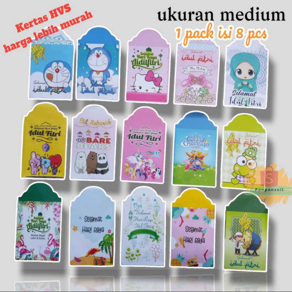 

Amplop Lebaran Ukuran Medium/Sedang Bahan HVS Tebal - Amplop Lebaran 2024