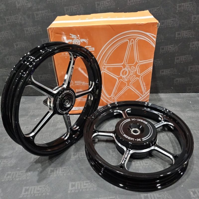 Velg Velek CMG X-Mode X Mode 505 R14 Honda Beat Vario 110 Scoopy Hitam