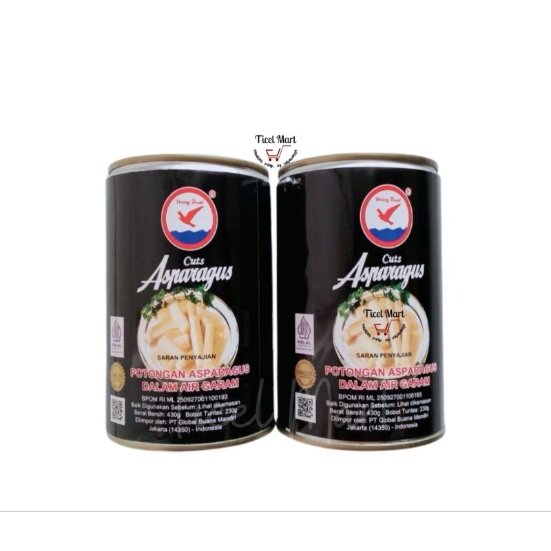 

Asparagus Tips & Cuts 430 gr Herring atau TTS ata Red boat