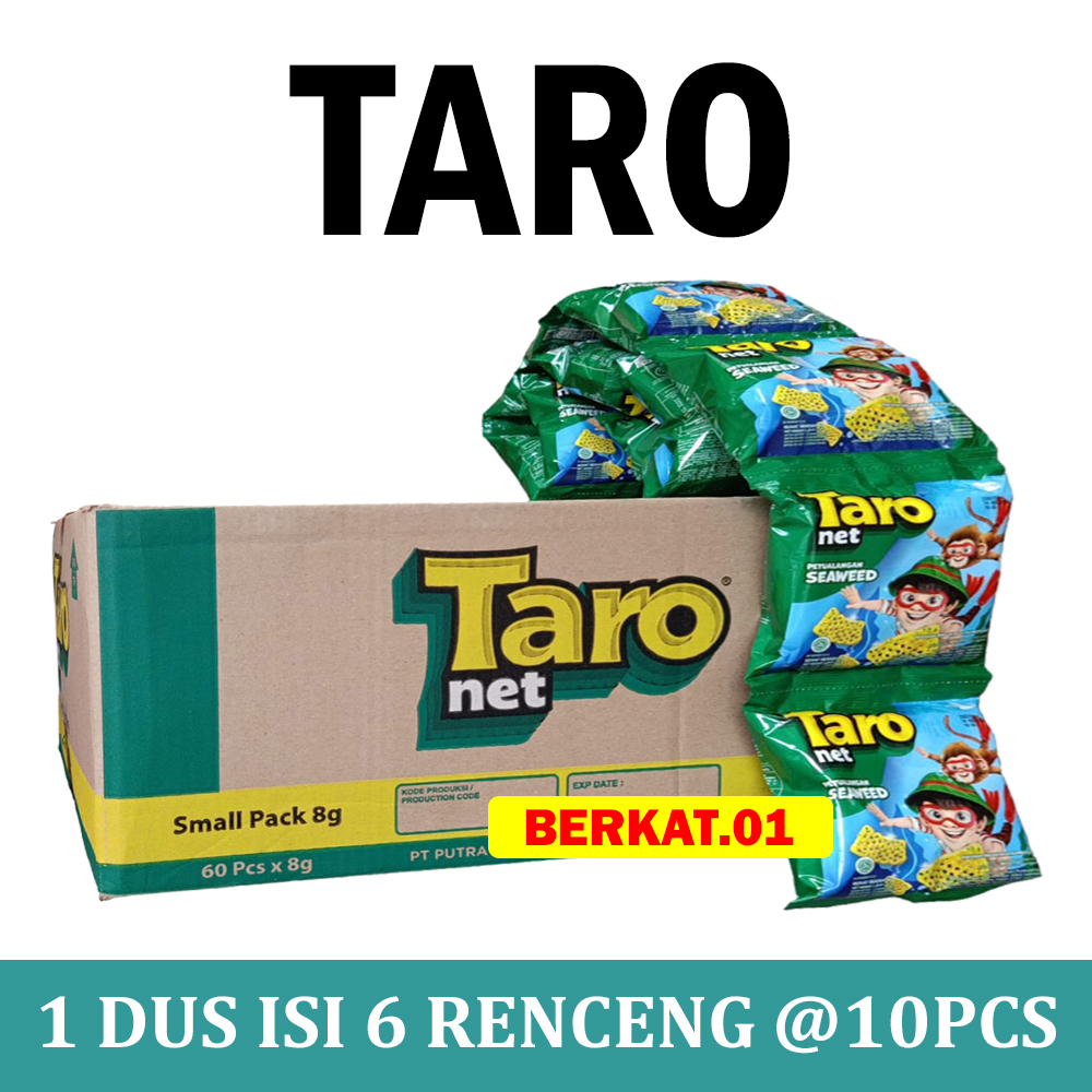 SNACK TARO SEAWEED DUS ISI 6 RENCENG