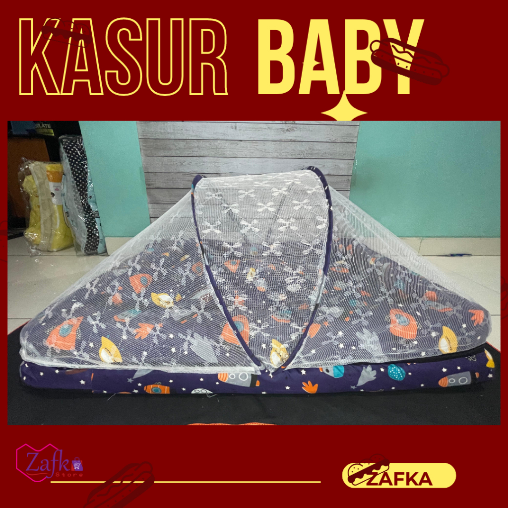 Tempat tidur bayi klambu anti nyamuk