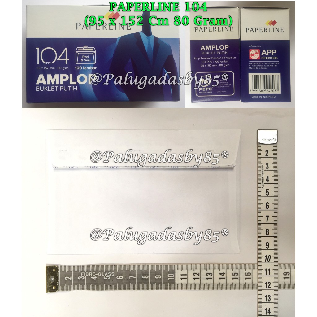 

(1 Pak isi 100 Lembar) GROSIR Amplop PAPERLINE 104 9.5 x 15.2 Cm 80 Gsm Perekat Seal / Amplop Paperline 104 PPS / Amplop Putih Polos Paperline / Paperline 104 80 Gram