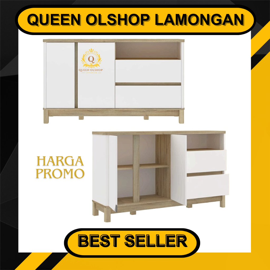 [PROMO] Bufet Lyra  Sideboard 150 / Lemari Minimalis