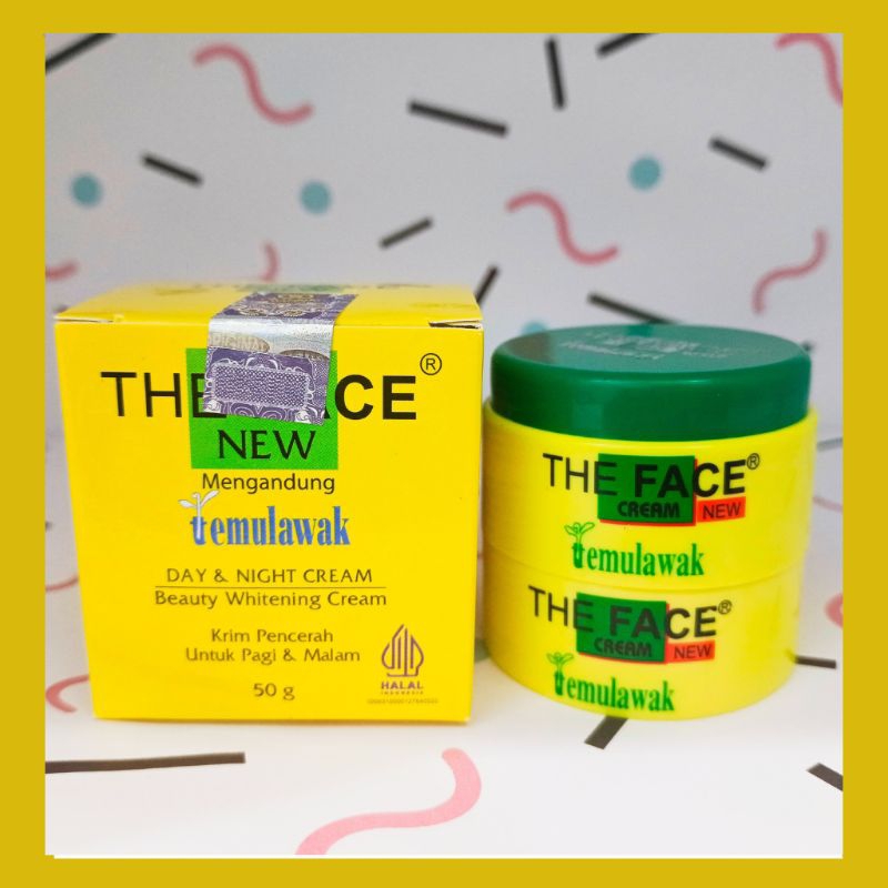 THE FACE DAY NIGHT CREAM TEMULAWAK ASLI ORIGINAL BPOM