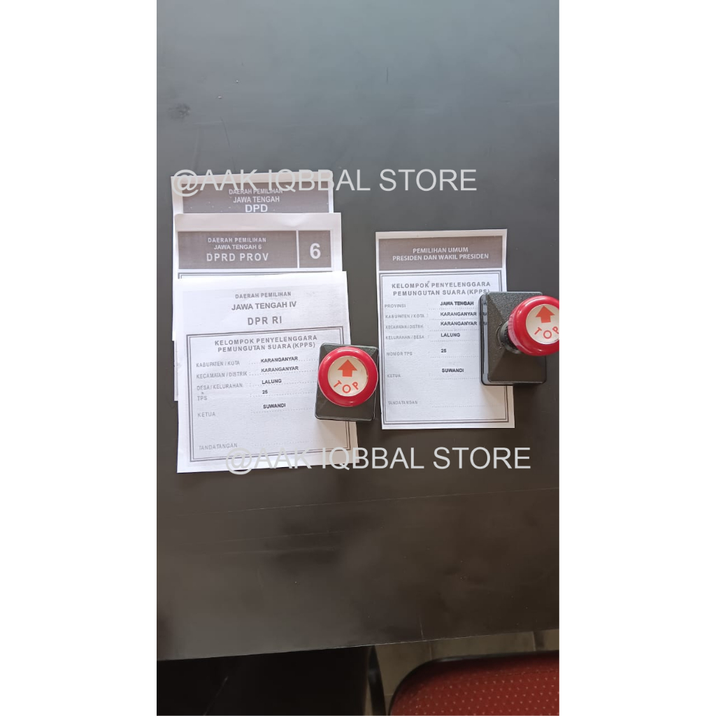 

STEMPEL KILAT KPPS UNTUK SURAT PEMILU