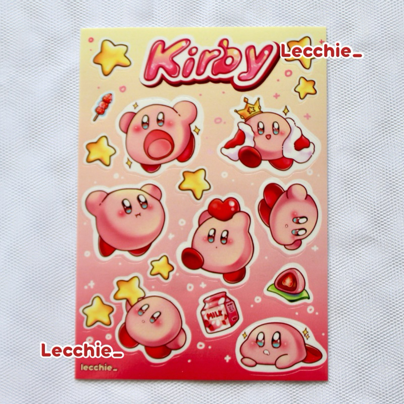 

Kirby - 13x9 Cm Stickersheet by Lecchie_