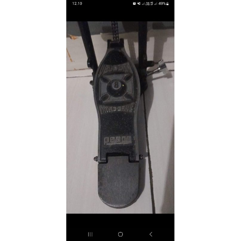 duble pedal drum bekas plus softcase