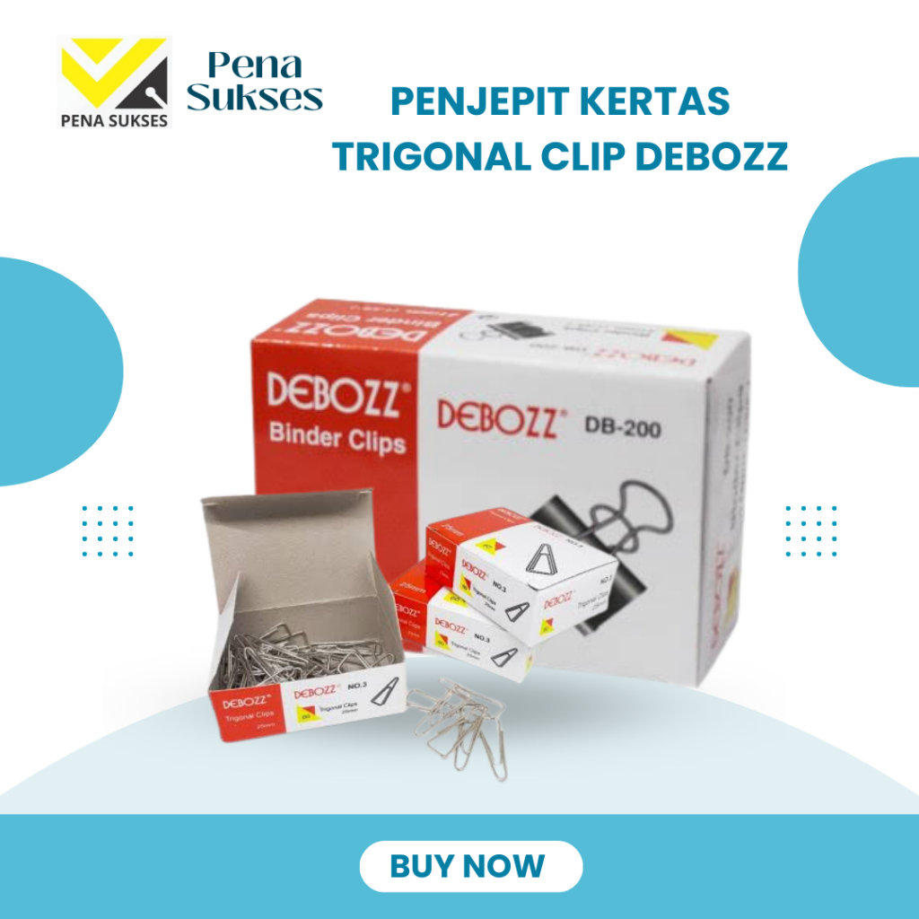 

Trigonal Clip Debozz 3 | penjepit kertas