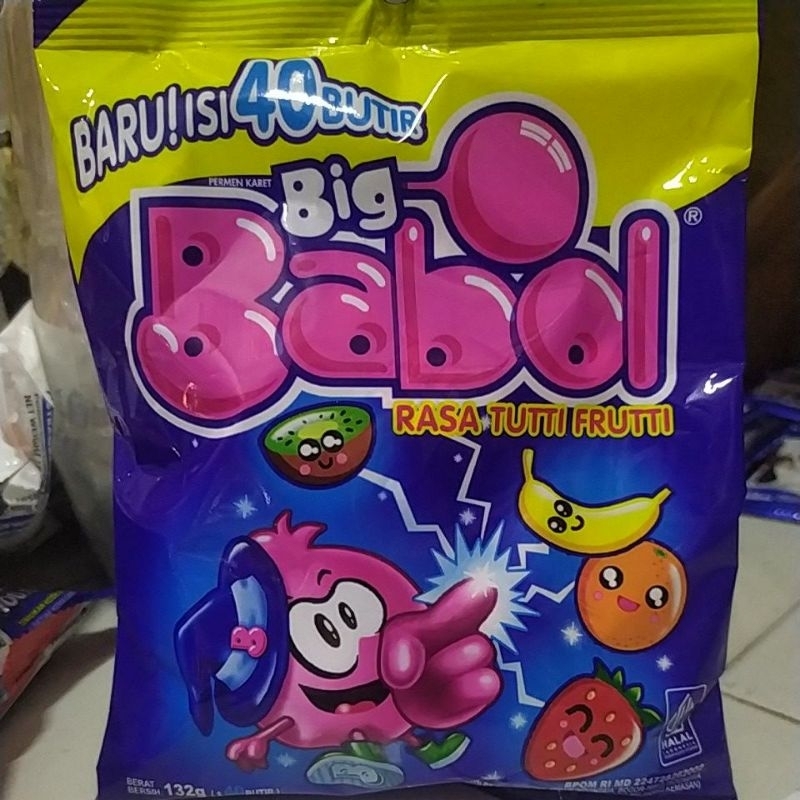 

Permen babol rasa tutti frutti 1pack permen karet babol