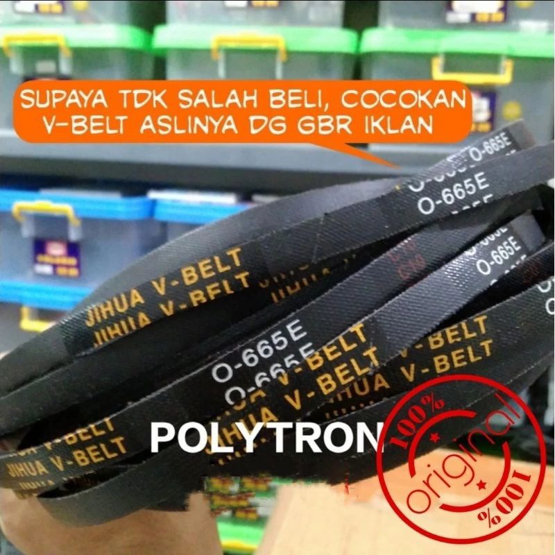 V-Belt vbelt mesin cuci polytron 0-665E