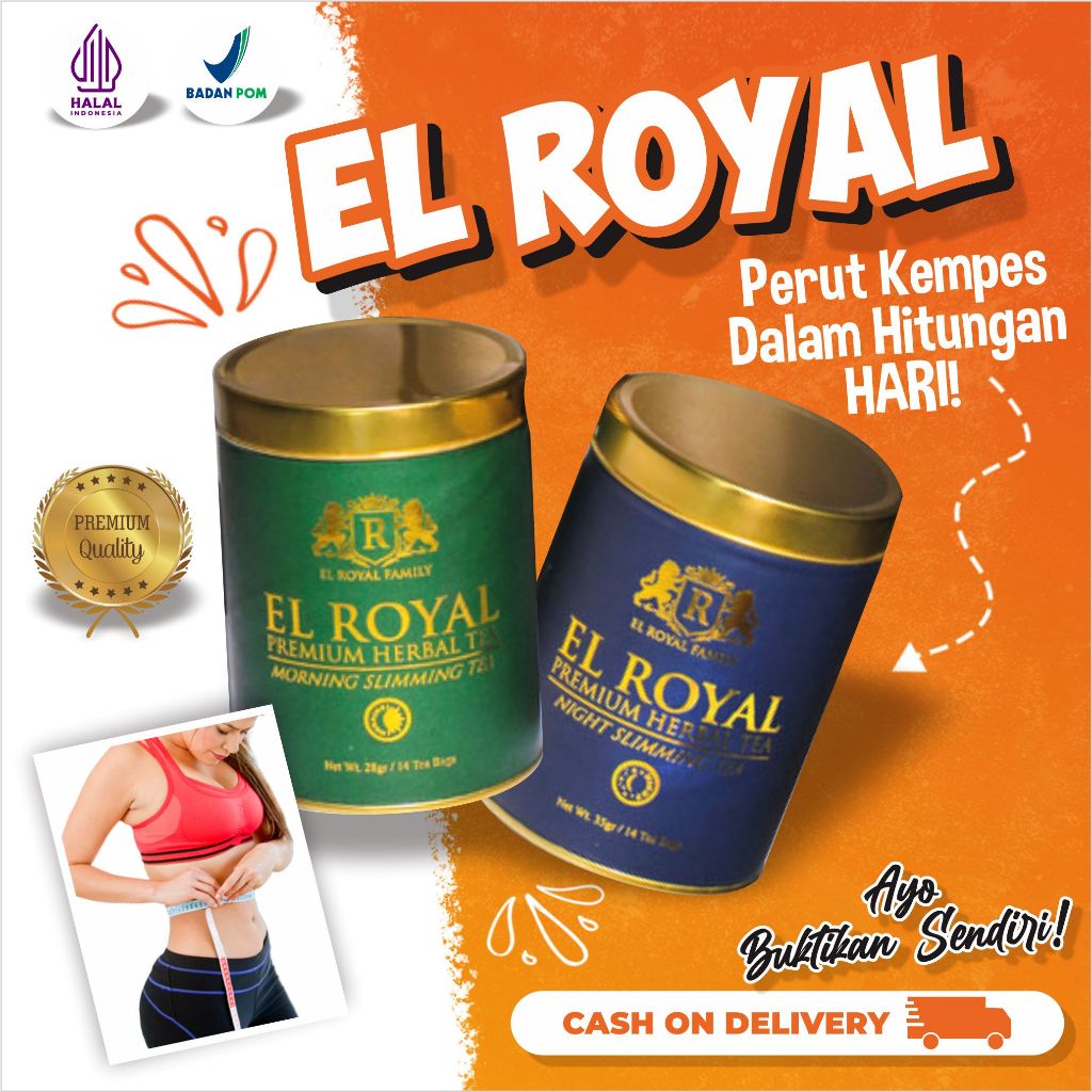 

EL ROYAL DETOX Slimming Tea - Teh Detox Tubuh Teh Herbal Premium 1 Pcs