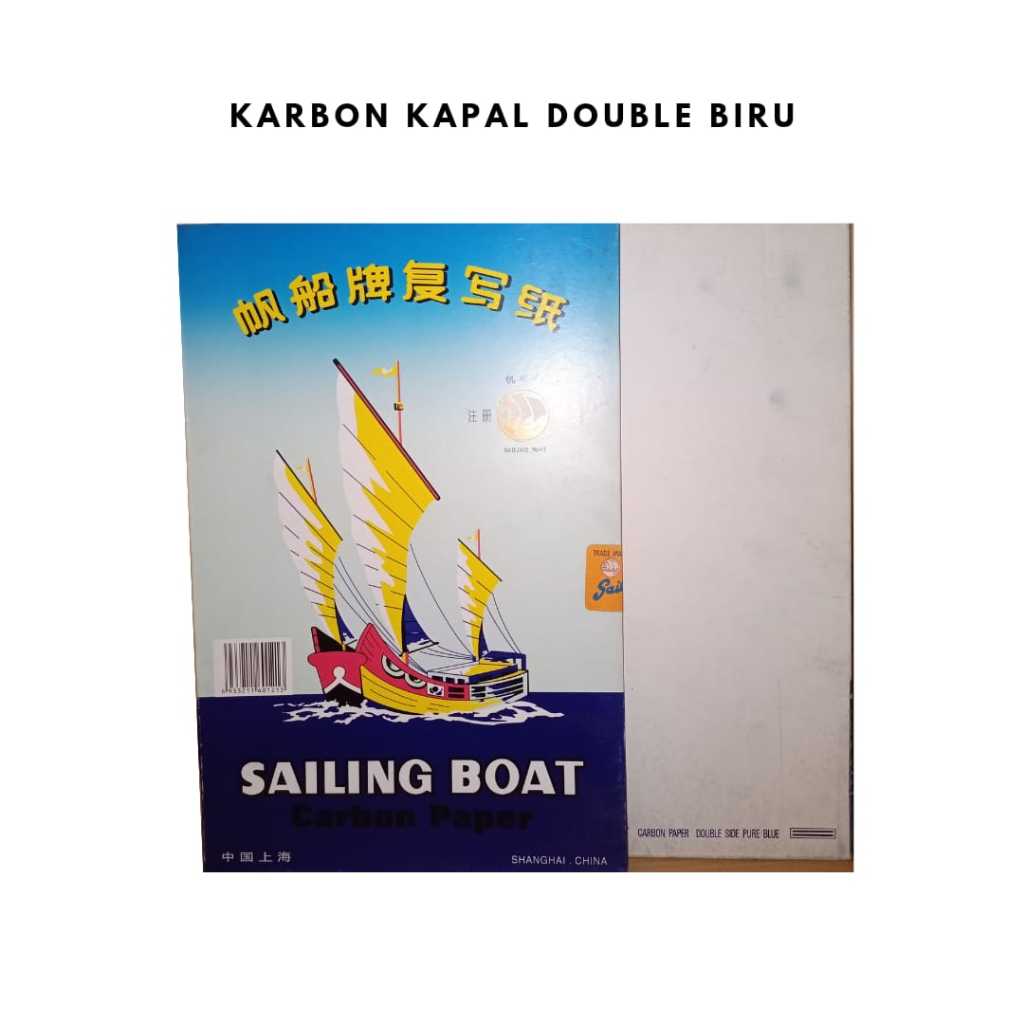 

KERTAS KARBON / CARBON PAPER / KERTAS KARBON DOUBLE / KARBON SAILING BOAT / KARBON KAPAL DOUBLE BIRU