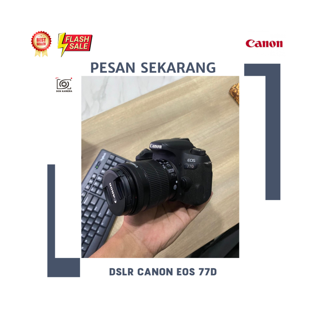 DSLR CANON 77D WIFI TERMURAH