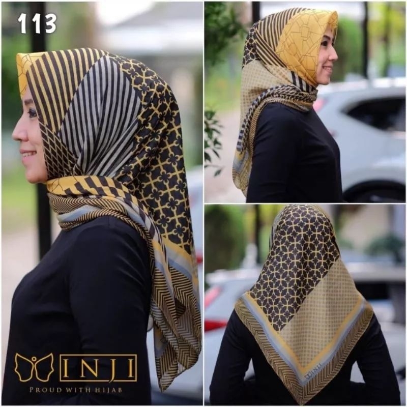 hijab denay kw termurah / kerudung motif / hijab segi empat