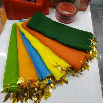 [ Sale ] Selendang Tari Payet  | Sampur Tari Ronce Manik-Manik Murah | Selendang Tari Gombyok Ronce
