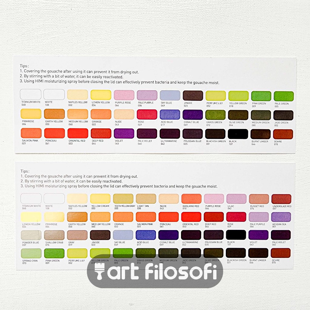 

MilL Miya Himi Gouache 36c & 48c 12gr Berkualitas Tinggi