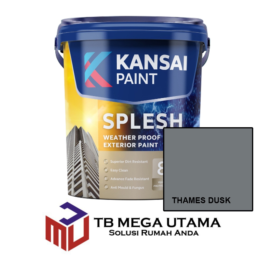 Kansai Paint Splesh Thames Dusk 20 Liter | Cat Tembok Eksterior