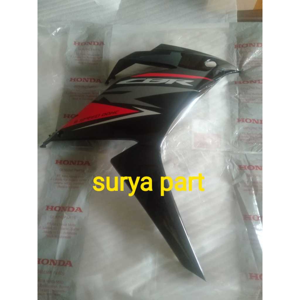 SAYAP CBR150R CBR150 R K45N 2019 2020 2021 HITAM GLOSSY FAIRING SAMPING KANAN CBR150 R CBR150 K45N H
