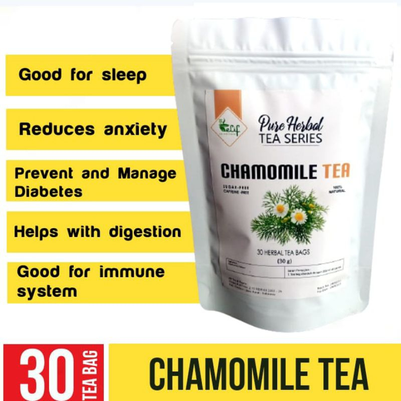 

Teh | Chamomile Tea | Terapi Insomnia (30 Tea Bag)