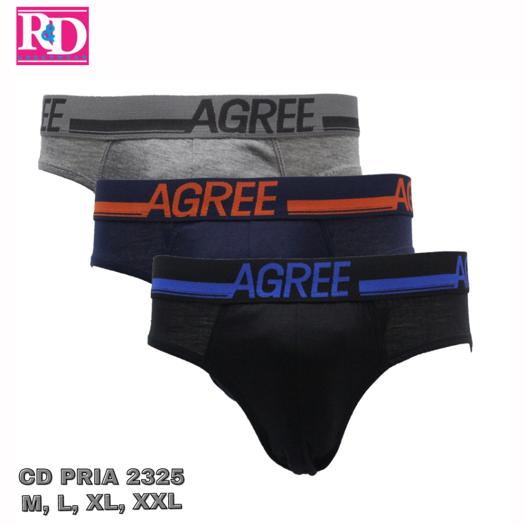 RND UNDERWEAR - Agree Sport Karet Boxer Celana Dalam Pria Mens Brief 2325 CD Cowok COD