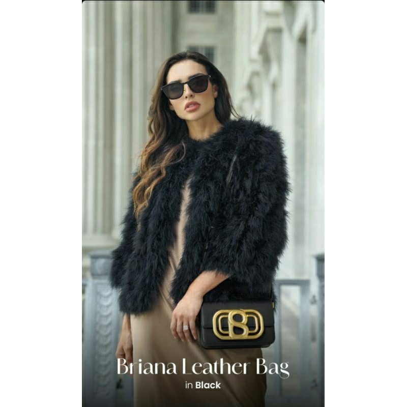 Briana Leather Bag Buttonscarves