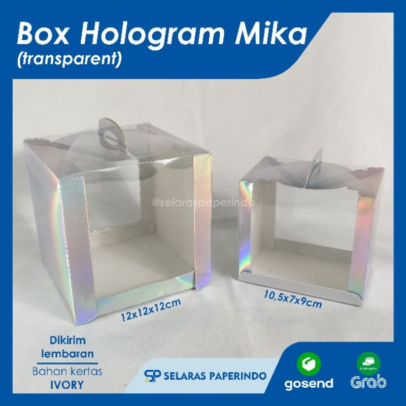 

ISI 10pcs box cup cake 12x12x12 transparent bening mika - gable box hampers gift box hologram 10,5x7x9 kualitas premium mika box mini souvenir pernikahan wadah aesthetic mug gelas cangkir