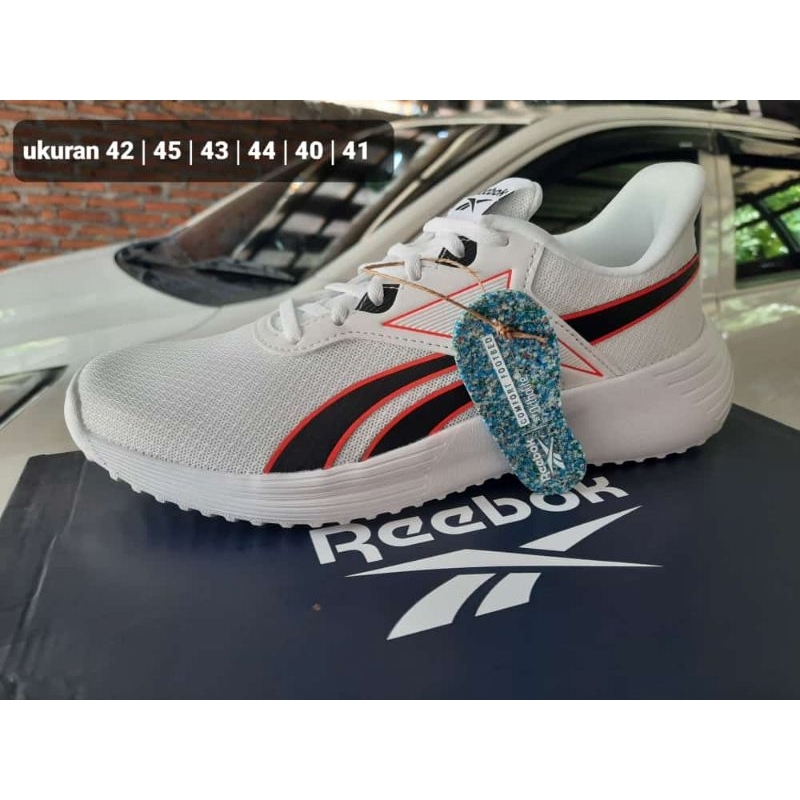sepatu sport runing olahraga Reebok original putih polos