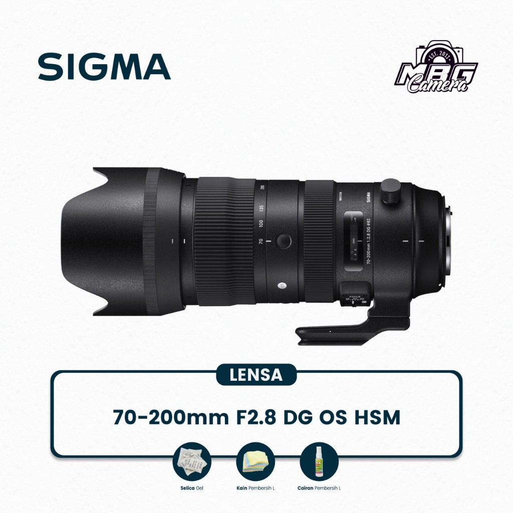 LENSA TELE SIGMA 70-200MM DG HSM OPO F2,8 SPEK ISTIMEWA BAGET BUKAN LENSA MIROLES CANON SONY