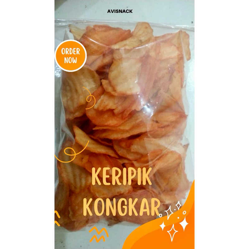 

KERIPIK KONGKAR KERIPIK KENTANG PEDAS 250 gram || ANEKA SNACK KILOAN KHAS MAGELANG