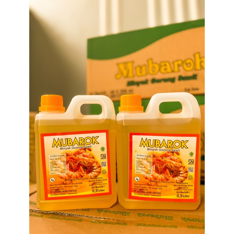 

Minyak Goreng 0,9 L Mubarok