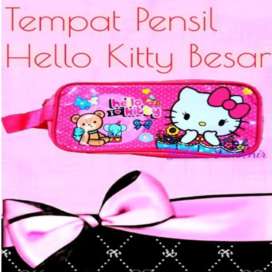 

Tempat Pensil Hello Kitty Besar Hot Pink Kotak Pensil Anak Karakter Hello Kitty