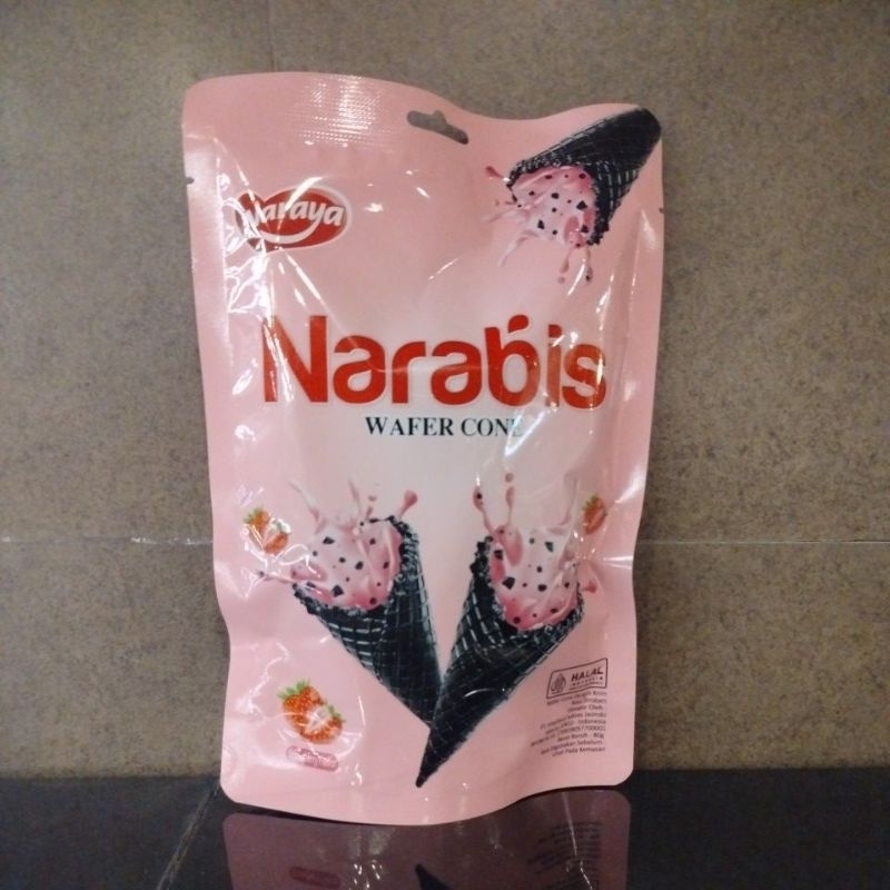 

NARAYA NARABIS WAFER CONE S/BERRY 80GR